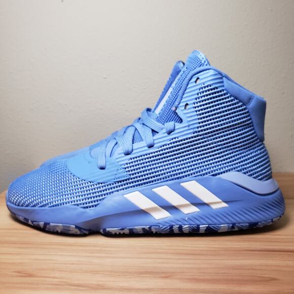 Adidas Men's Size 9.5 Pro Bounce Basketball Athletic Sneakers Light Blue New - Picture 1 of 9